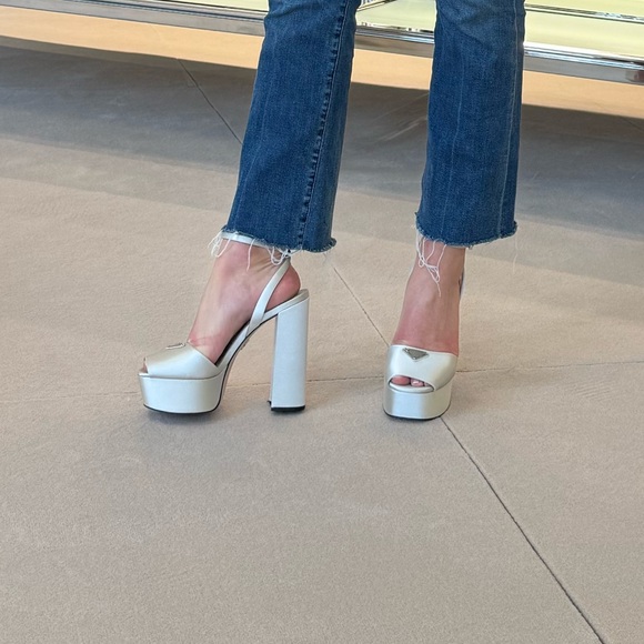 COPY - Prada Satin Platform Heels - Picture 2 of 4